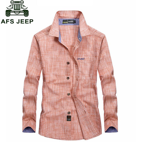CLOTHES 2017 NEW Autumn Fashion Linen Shirts M~5XL Mens Cotton Dress Shirts Long Sleeve Plus Size Blouse Red Men Clothes Casual