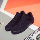 New 2017 Spring Summer Canvas Shoes Men Flat Heel Black Shoes High Quality Brand Casual Shoes ZH1841