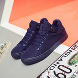 New 2017 Spring Summer Canvas Shoes Men Flat Heel Black Shoes High Quality Brand Casual Shoes ZH1841