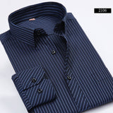 Men Shirt  2017 Striped Shirt Men Brand PINMA Casual Long Sleeve Turn-down Collar Striped Men Dress Shirt Men Clothes 5XL 6XL