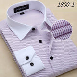 Men Shirt  2017 Striped Shirt Men Brand PINMA Casual Long Sleeve Turn-down Collar Striped Men Dress Shirt Men Clothes 5XL 6XL