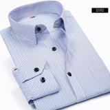 Men Shirt  2017 Striped Shirt Men Brand PINMA Casual Long Sleeve Turn-down Collar Striped Men Dress Shirt Men Clothes 5XL 6XL