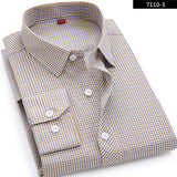 High Quality 2017 Men's Casual Plaid Shirts Long Sleeve Slim Fit 100% Cotton Shirt Leisure Styles Man Clothes Male New Fashion