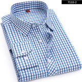 High Quality 2017 Men's Casual Plaid Shirts Long Sleeve Slim Fit 100% Cotton Shirt Leisure Styles Man Clothes Male New Fashion