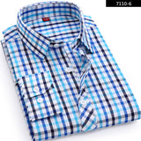 High Quality 2017 Men's Casual Plaid Shirts Long Sleeve Slim Fit 100% Cotton Shirt Leisure Styles Man Clothes Male New Fashion