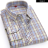 High Quality 2017 Men's Casual Plaid Shirts Long Sleeve Slim Fit 100% Cotton Shirt Leisure Styles Man Clothes Male New Fashion