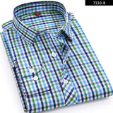 High Quality 2017 Men's Casual Plaid Shirts Long Sleeve Slim Fit 100% Cotton Shirt Leisure Styles Man Clothes Male New Fashion