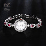 Xinge Luxury Women Rose Gold Watches Zircon Crystal Bracelet Watch Business Quartz Wristwatches Ladies Dress Fashion Wrist Watch