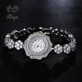 Xinge Luxury Women Rose Gold Watches Zircon Crystal Bracelet Watch Business Quartz Wristwatches Ladies Dress Fashion Wrist Watch