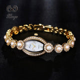 Xinge Luxury Women Rose Gold Watches Zircon Crystal Bracelet Watch Business Quartz Wristwatches Ladies Dress Fashion Wrist Watch