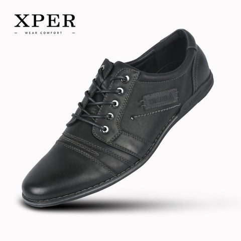 2017 XPER Brand Men Shoes Lace-up Men Casual Shoes Big Size Business Shoes Leisure