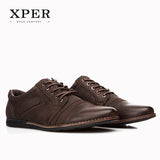 2017 XPER Brand Men Shoes Lace-up Men Casual Shoes Big Size Business Shoes Leisure