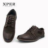 2017 XPER Brand Men Shoes Lace-up Men Casual Shoes Big Size Business Shoes Leisure