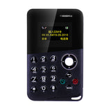 New Arrival Mini Card Phone AIEK/AEKU M8 Color Screen Card Phone Quad Band Low Radiation Kids Pocket Mobile Phone PK AIEK M5 E1