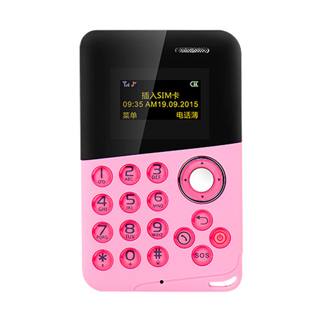 AEKU C5 1.0 pouces MTK Single Core Mini Pocket Téléphones portables