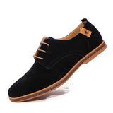 FONIRRA 2017 New Men's Genuine Leather Casual Shoes Men Spring Autumn Men's Shoes Lace-Up Solid Men Flat with Shoes 046