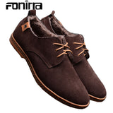 FONIRRA 2017 New Men's Genuine Leather Casual Shoes Men Spring Autumn Men's Shoes Lace-Up Solid Men Flat with Shoes 046