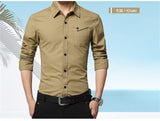 2017 New Autumn Fashion Men Clothes Slim Fit Men Long Sleeve Shirt Men Casual Men Shirt