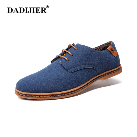 DADIJIER Men shoes 2017 New Fashion Suede Leather shoes Men Sneakers Casual oxfords for Spring Summer Winter shoes Dropshipping