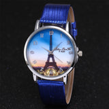 Fashion Ladies Leisure Artificial Leather Quartz Simulation Watch
