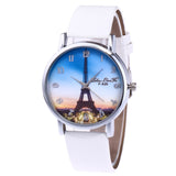 Fashion Ladies Leisure Artificial Leather Quartz Simulation Watch