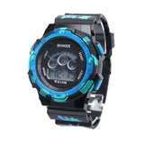 Waterproofol Mens Boys LED Quartz Alarm Date Sports Wrist Watch