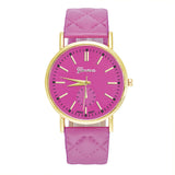 Geneva Fashion Unisex Casual Leather Band Quartz Analog Wrist Watch Watches