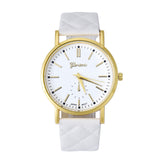 Geneva Fashion Unisex Casual Leather Band Quartz Analog Wrist Watch Watches