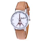Fashion Ladies Leisure Artificial Leather Quartz Simulation Watch