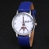 Fashion Ladies Leisure Artificial Leather Quartz Simulation Watch