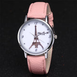 Fashion Ladies Leisure Artificial Leather Quartz Simulation Watch
