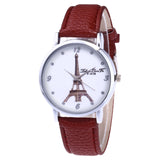 Fashion Ladies Leisure Artificial Leather Quartz Simulation Watch