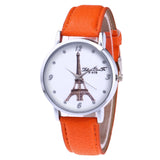 Fashion Ladies Leisure Artificial Leather Quartz Simulation Watch