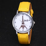Fashion Ladies Leisure Artificial Leather Quartz Simulation Watch