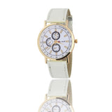 Rome Article Leather Band Analog Quartz Vogue Wrist Watches