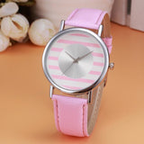 Womens Retro Design Leather Band Analog Alloy Quartz Wrist Watch