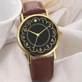 Women Girl Lide Leather Band Analog Quartz Watches Wrist Watch