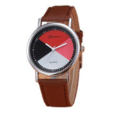 Womens Retro Design Leather Band Analog Alloy Quartz Wrist Watch