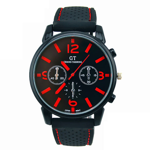 Men Fashion Stainless Steel Sportol Quartz Hours Wrist Analog Watch