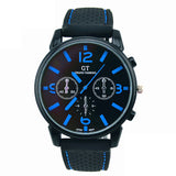 Men Fashion Stainless Steel Sportol Quartz Hours Wrist Analog Watch