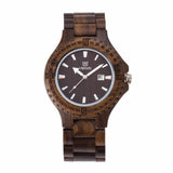 Men's Zebrawood Analog Japanese Miyota Quartz Wood Watch