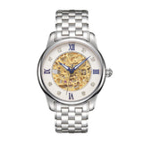 SUNBLON S510 Men's Stainless Steel Mechanical Hollow out all Watch Movement