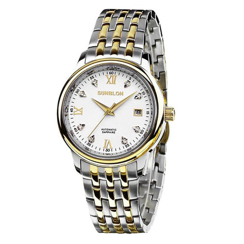 SUNBLON S501 Water Resistant Stainless Steel Men's Automatic Mechanical Watch