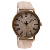 Retro Vogue WristWatchwboy Leather Band Analog Quartz Watch