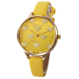 Women Casual Checkers Faux Leather Quartz Analog Wrist Watch