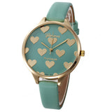 Women Casual Checkers Faux Leather Quartz Analog Wrist Watch