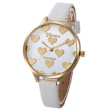 Women Casual Checkers Faux Leather Quartz Analog Wrist Watch