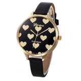 Women Casual Checkers Faux Leather Quartz Analog Wrist Watch