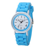 Geneva Roman Numerals Silicone Jelly Gel Quartz Analog Watch