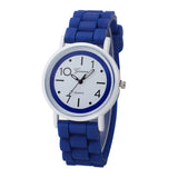 Geneva Roman Numerals Silicone Jelly Gel Quartz Analog Watch